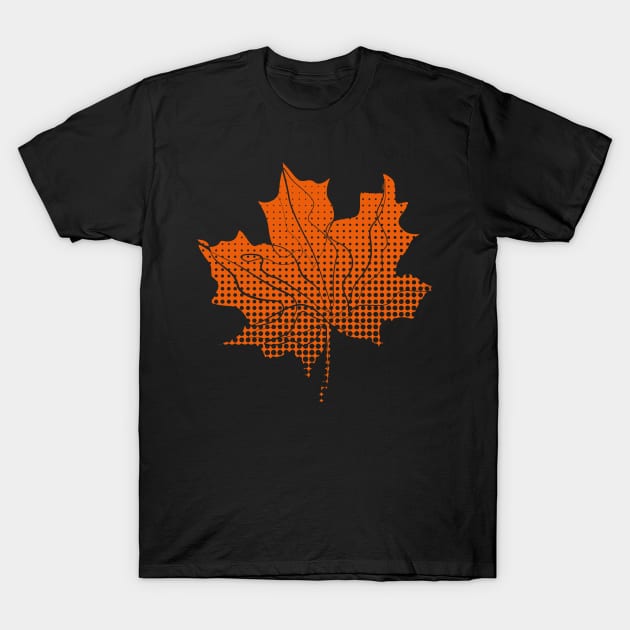 Maple Autumn Maple Leaf T-Shirt by Teeladen